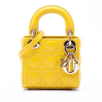 Dior Pre-owned Dior Micro Lambskin Cannage Lady Dior Ladies WSSEL5EH8VRR3C3Y