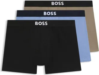 BOSS ONE three-pack stretch-cotton boxer briefs