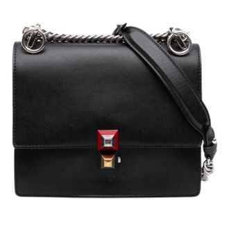 Fendi Pre-owned Shoulder Bags, female, Black, Size: ONE SIZE Pre-owned Kan I Shoulder Bag