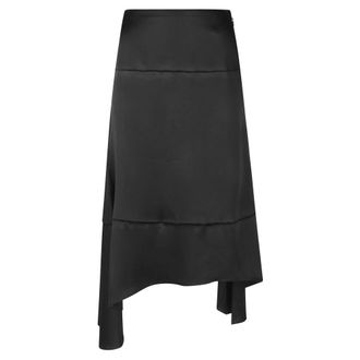 Victoria Beckham Midi Skirts, female, Black, Size: 2XS Midi Skirt
