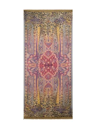 Etro animal-pattern scarf - Brown