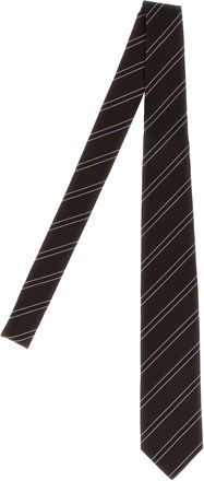 Auralee gestreepte stropdas