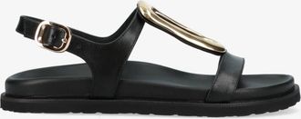 Makris Womens V31 Sandal In Lux Black