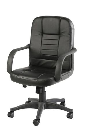 Serena Serena - Silla De Oficina Shepparton, Silla Ejecutiva Con Reposabrazos, Silla De Oficina Ergon&oacute;mica, Negro, Cm 56x59h88/99