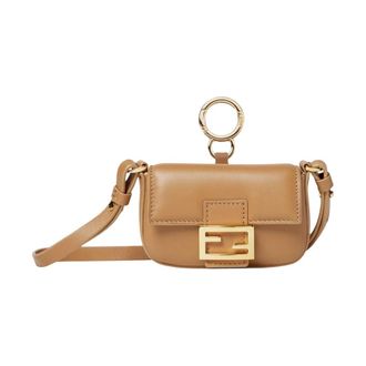 Fendi Borsa a Tracolla Mini Baguette - female - Fendi - Shoulder Bags - Beige - ONE SIZE - Bags