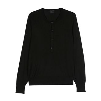 Tom Ford Hombre, Camisetas, Negro, Talla: M
