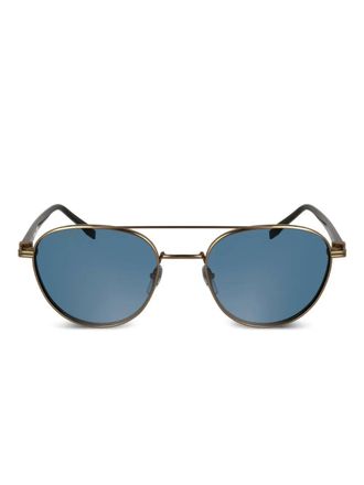 Lacoste metal-frame round sunglasses - Gold