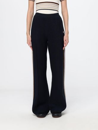 Casablanca High-Waisted Wide-Leg Wool and Cotton-Blend Knit Joggers