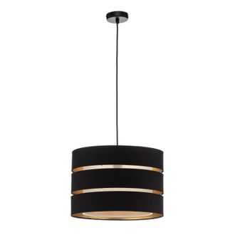 Lindby Lindby L&aacute;mpara Colgante En Negro De Textura, Tela, Tejido, Seda