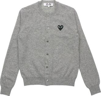 Comme Des Gar&ccedil;ons (WMNS) COMME des GARCONS PLAY Cardigan Black Heart Grey AZ-N023-051-2