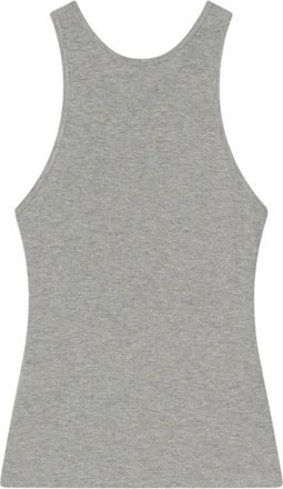 Nanushka Raisie Tank Top - Dames - Tops zonder mouwen - Grijs - S - Leer - Tops