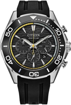 Citizen Endeavor Chronograph Quartz Black Dial Mens Watch CA4730-08E