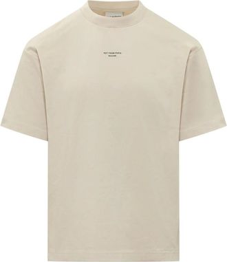 Dr&ocirc;le de Monsieur Tops, Heren, Beige, S, Katoen, Le T-Shirt Slogan Classique