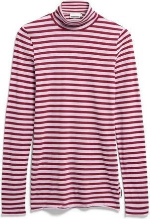 Armedangels Grazilianaa Stripes Longsleeve f&uuml;r Damen | rosa