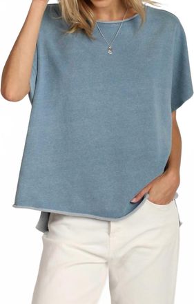 Dylan Caplet Top In Indigo