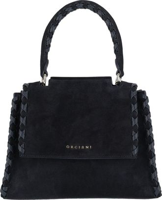 Orciani Black Sveva S Peach Cross Braided Shoulder Bag