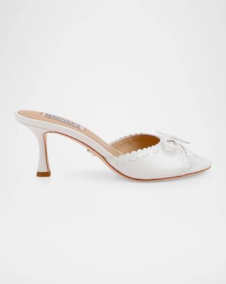 Badgley Mischka 65mm Yaritza Leather Mules