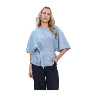 Mos Mosh MOS Mosh, Dames, Blouses & Shirts, Blauw, Maat: M