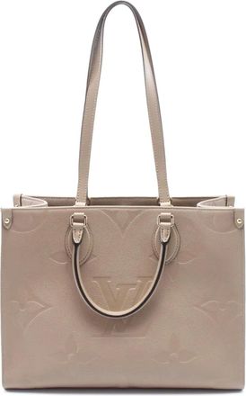 Louis Vuitton Borsa a tracolla OnTheGo MM in pelle Empreinte con monogramma 2021-2025 - Marrone