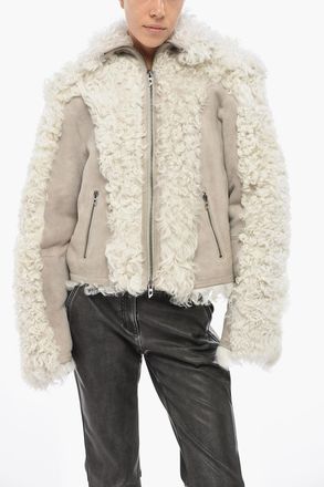 Diesel Suede and Shearling Jacket L-AUREL Diesel