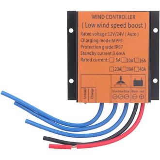 OEM Controlador Mppt De Baja Tensi&oacute;n Para Turbinas E&oacute;licas Con Regulador De Carga E Indicador Led 100w-400w 12v 24v 5a - Crezuo