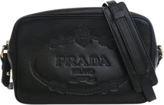 Prada Pre-owned Cross Body Bags, female, Black, Size: ONE SIZE Pre-owned Camera Bag