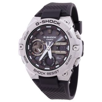 Casio G-Steel Alarm World Time Quartz Analog-Digital Black Dial Mens Watch GST-B400-1ADR