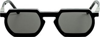 Vava Vava Eyewear Wl0033 White Label Black/light Silver Sunglasses