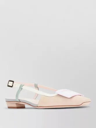 Roger Vivier belle vivier slingback ballerina shoes buckle