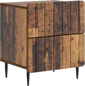 vidaXL Armario De Noche Madera Envejecida 43 X 34,5 X 49,5 Cm Vidaxl