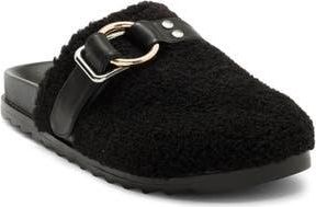 J/Slides Rosie Faux Shearling Mule in Black at Nordstrom Rack, Size 9.5