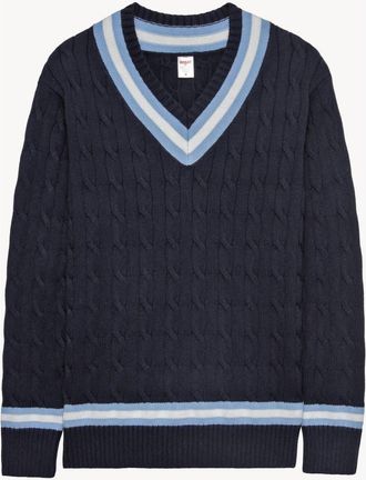 Boast Cable-Knit Sweater in Navy Light Blue at Nordstrom, Size Xx-Large