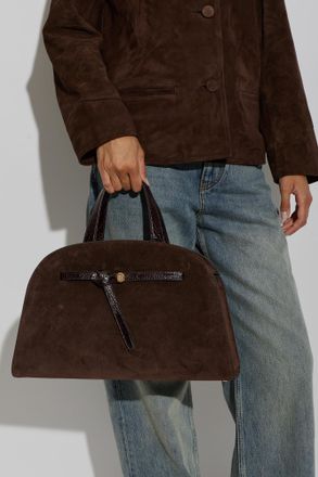Tory Burch Suede Bag Romy, Womens, Brown