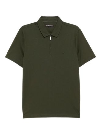 Michael Kors logo-embroidered polo shirt - men - Polyester/Cotton - S - Green