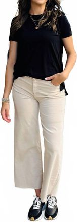 Tribal Scoop Top With Back Pleats In Black