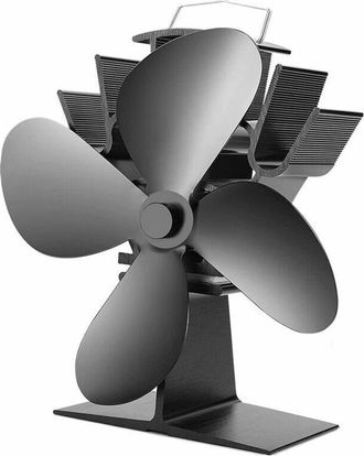 OEM Ventilador Termodin&aacute;mico De 4 Aspas Para Chimeneas Y Estufas, Ventilador Ecoeficiente, Aspas Grandes, Alto Flujo De Aire