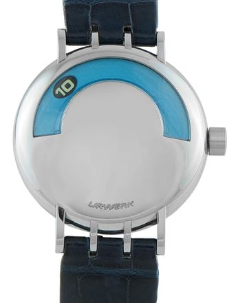 Urwerk steel wandering hours 38mm watch - men - stainless steel - One Size - Blue