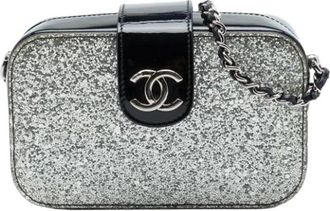 Chanel Pre-owned Vintage Crossbody - Dames - Vintage Schoudertas - Grijs - ONE Size - Leer - Vintage