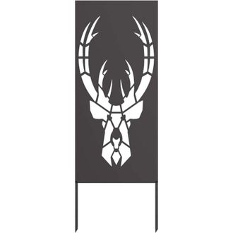 vidaXL Panel Decorativo De Jard&iacute;n Negro 50 X 140 Cm Vidaxl