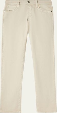 Loro Piana Mens Quarona Linen and Cotton Straight-Leg Jeans