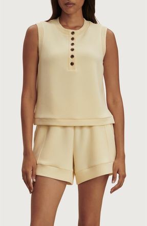 Varley Marla Button Placket Tank in Anise Flower at Nordstrom, Size Xx-Small