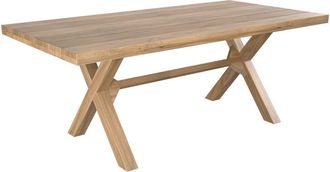 Rendez-Vous D&eacute;co Mesa de jard&iacute;n de madera de teca maciza para 8 personas