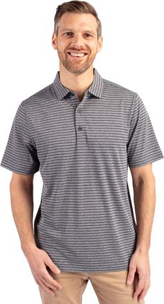 Cutter & Buck Forge Eco Heather Stripe Stretch Recycled Mens Polo