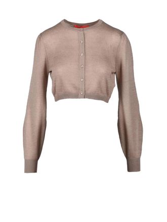 Wild Cashmere Silk And Cashmere Blend Cardigan With Button Front