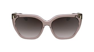 Calvin Klein Womens Sunglasses CK24535S - Nude with Gradient Brown Rose Lens