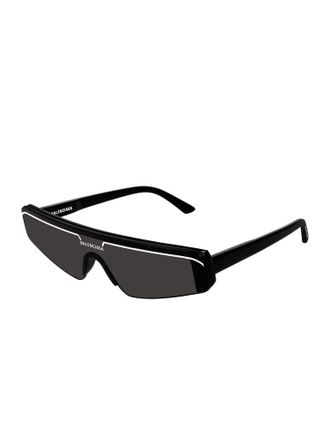 Balenciaga Unisex Sunglasses Black-Grey Acetate Eyewear - Black/grey