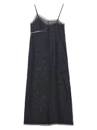 Maison Margiela asymmetric silk dress - Black