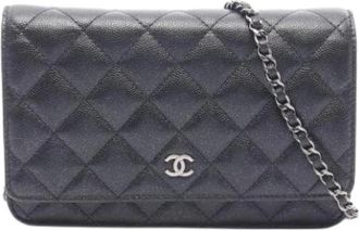 Chanel Pre-owned Mini Shoulder Bag - Dames - Vintage Mini Tas - Zwart - ONE Size - Leer - Vintage
