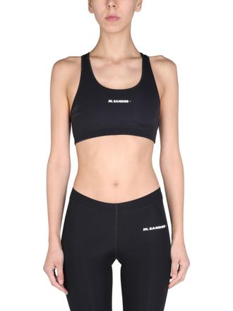Jil Sander Stretch Polyamide Sports Bra - Black