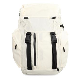 Stone Island Backpacks, male, White, Size: ONE SIZE Backpack with cinch top opening and laptop pocket